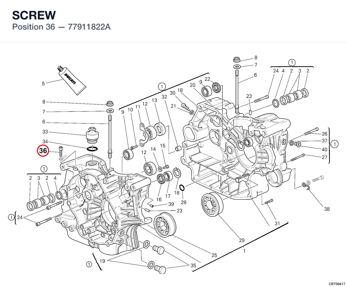 SCREW 77911822A diagram position
