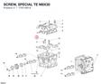 SCREW, SPECIAL TE M8X30 77911901A diagram position