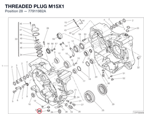 THREADED PLUG M15X1 77911982A diagram position