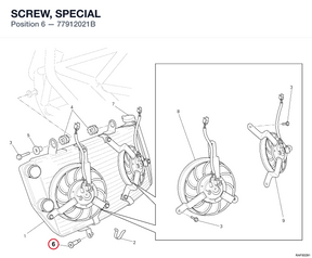 SCREW, SPECIAL 77912021B diagram position