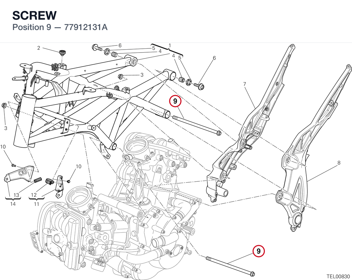 SCREW 77912131A diagram position