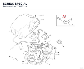SCREW, SPECIAL 77912321A diagram position