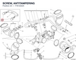 SCREW, ANTITAMPERING 77912322A diagram position
