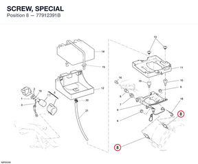 SCREW, SPECIAL 77912391B diagram position
