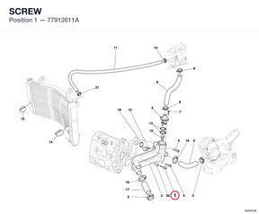 SCREW 77912611A diagram position