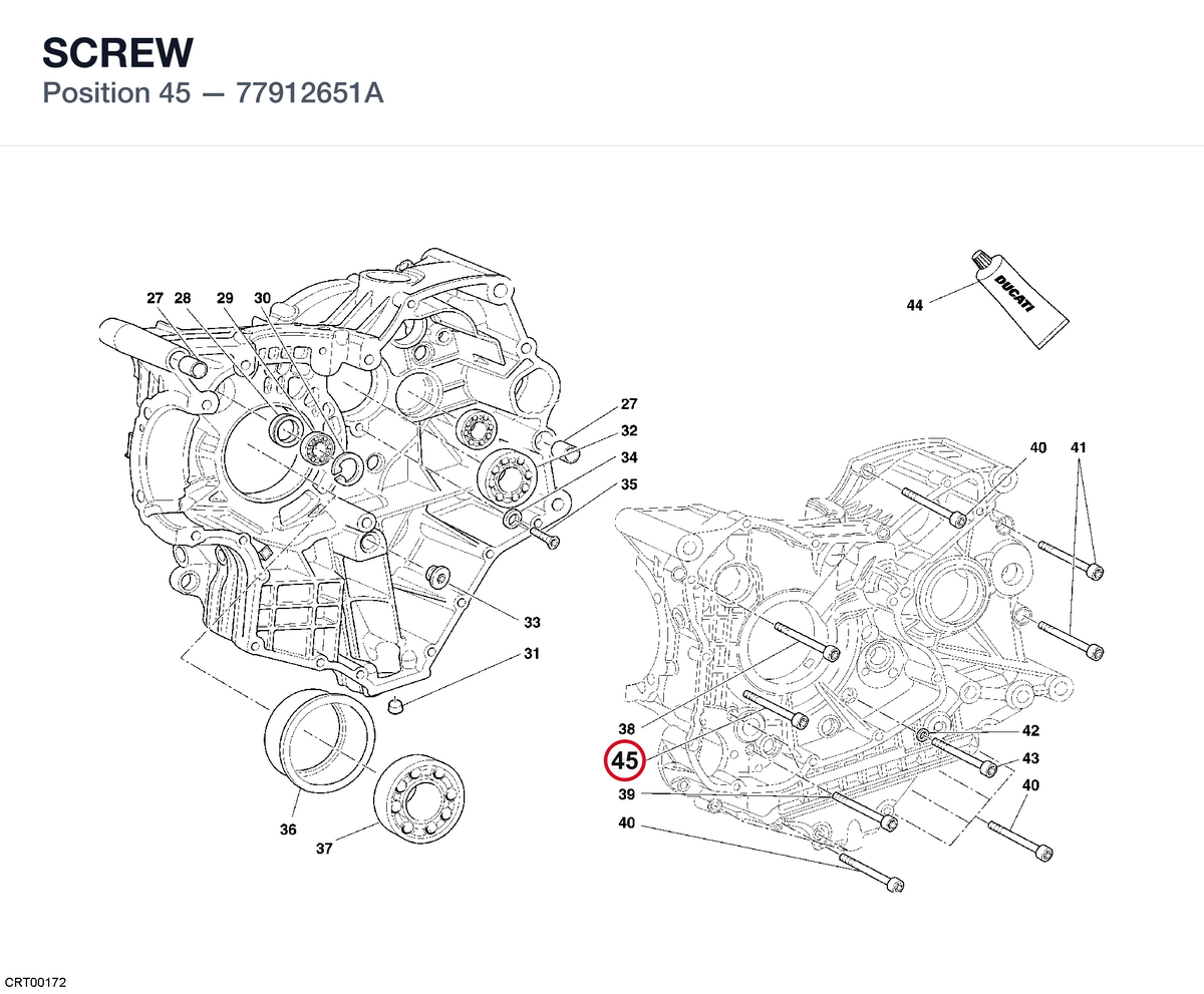 SCREW 77912651A diagram position