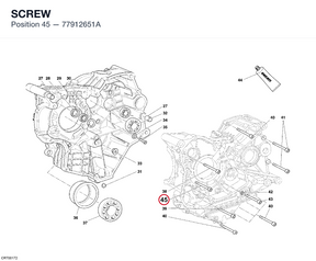 SCREW 77912651A diagram position