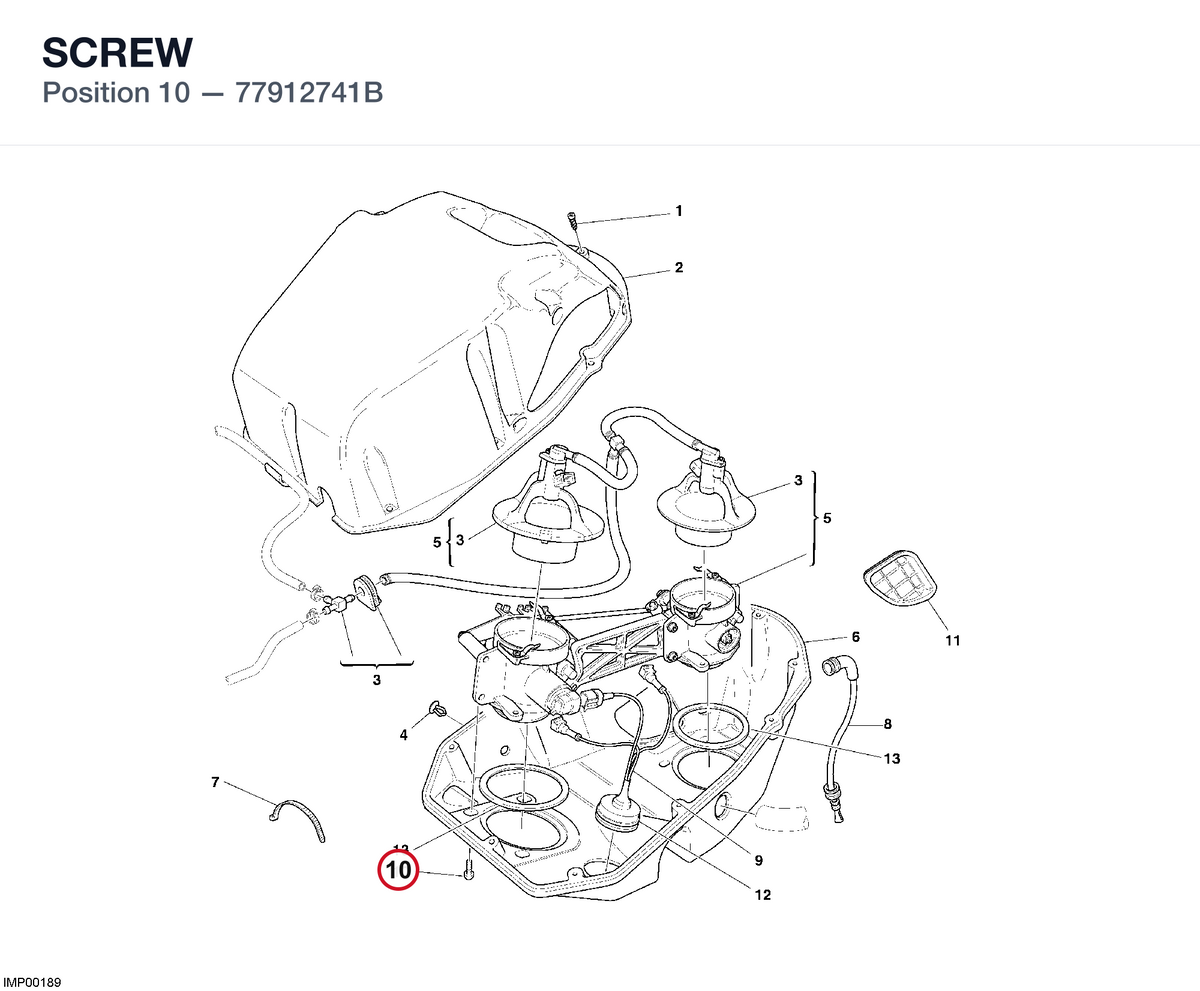 SCREW 77912741B diagram position