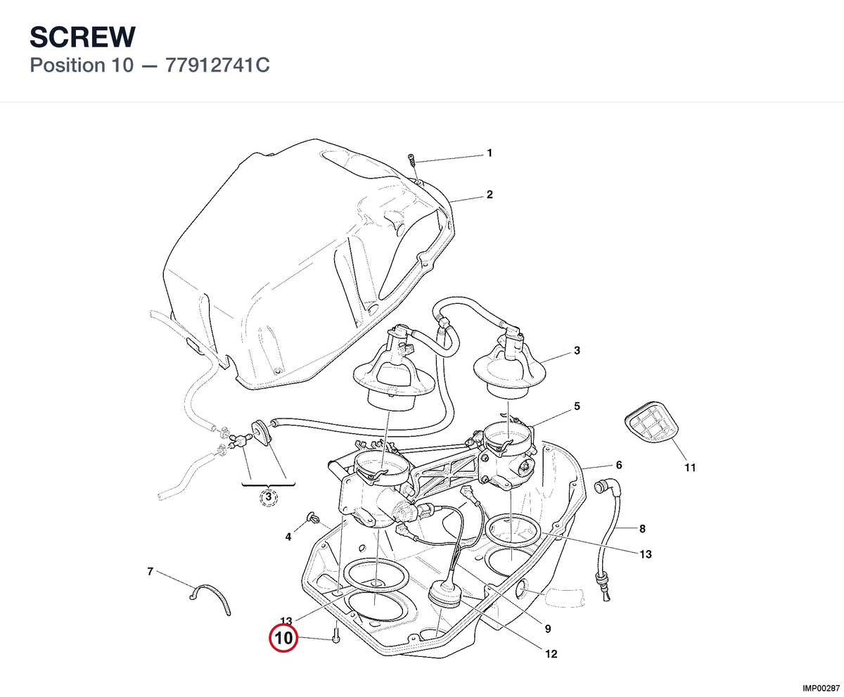 SCREW 77912741C diagram position