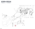 SCREW, SPECIAL 77912821A diagram position