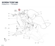 SCREW TCEIF M6 77912922A diagram position