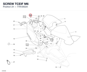 SCREW TCEIF M6 77912922A diagram position