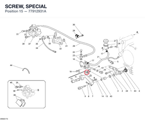 SCREW, SPECIAL 77912931A diagram position