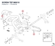 SCREW TEF M6X10 77913031B diagram position