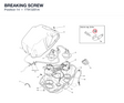 BREAKING SCREW 77913201A diagram position