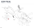 SCREW TBEI M6 77913261A diagram position