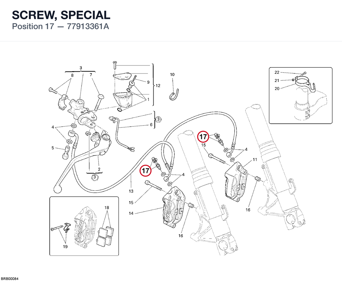 SCREW, SPECIAL 77913361A diagram position