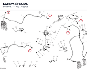SCREW, SPECIAL 77913662AB diagram position