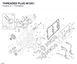 THREADED PLUG M15X1 77913691A diagram position