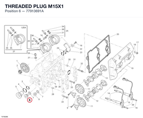 THREADED PLUG M15X1 77913691A diagram position