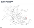 SCREW, SPECIAL M8 77913721A diagram position
