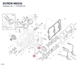 SCREW M6X32 77913871A diagram position