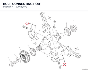 BOLT, CONNECTING ROD 77914041C diagram position