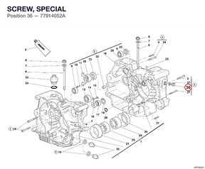SCREW, SPECIAL 77914052A diagram position
