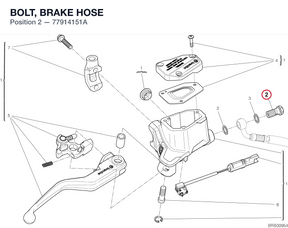 BOLT, BRAKE HOSE 77914151A diagram position