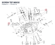 SCREW TEF M8X32 77914211A diagram position