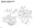 SPECIAL SCREW M12X1 77914341A diagram position