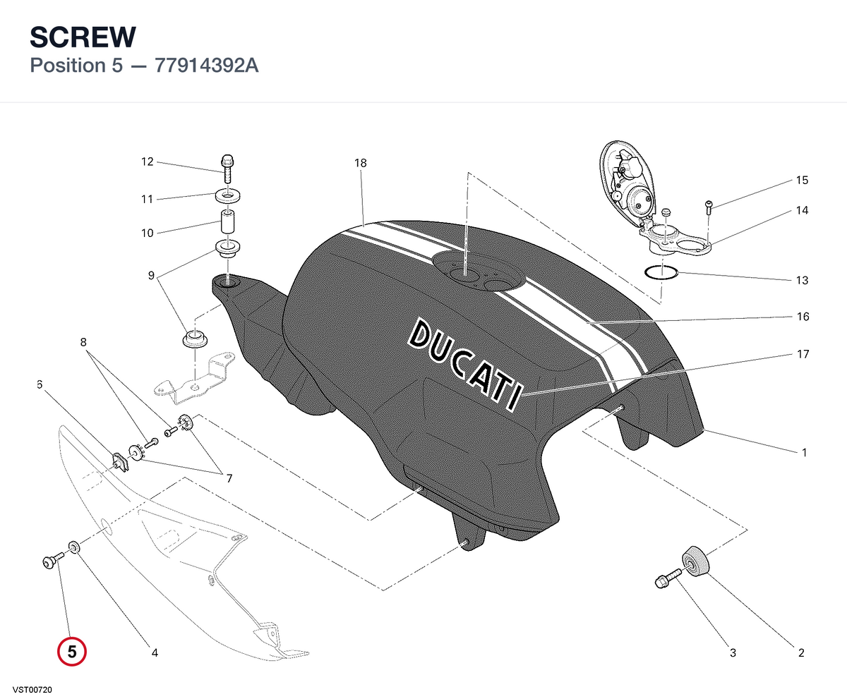 SCREW 77914392A diagram position