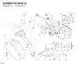SCREW TC M4X12 77914531A diagram position