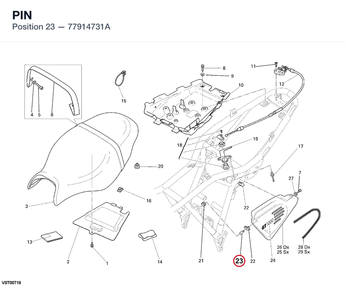 PIN 77914731A diagram position