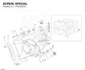 SCREW, SPECIAL 77914821A diagram position
