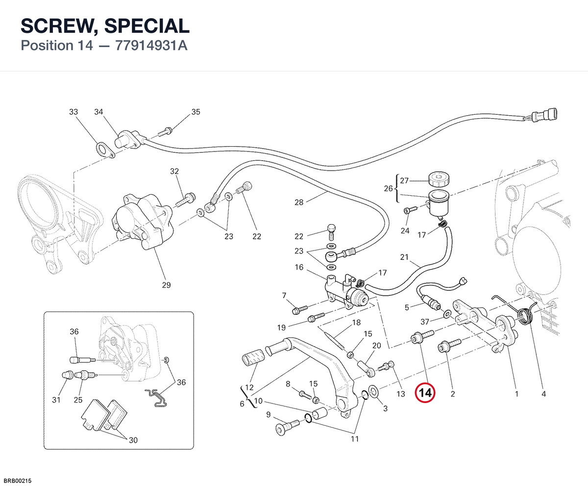 SCREW, SPECIAL 77914931A diagram position