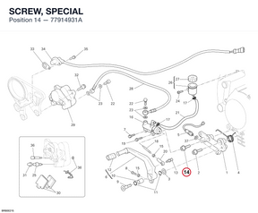 SCREW, SPECIAL 77914931A diagram position