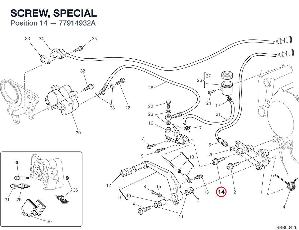 SCREW, SPECIAL 77914932A diagram position