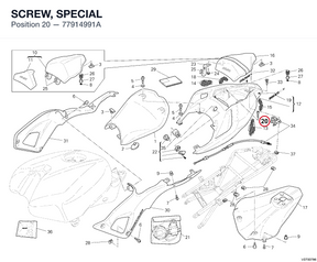 SCREW, SPECIAL 77914991A diagram position