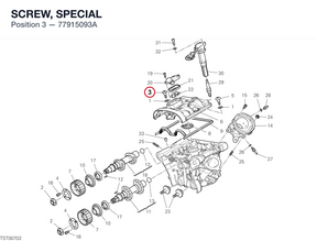 SCREW, SPECIAL 77915093A diagram position