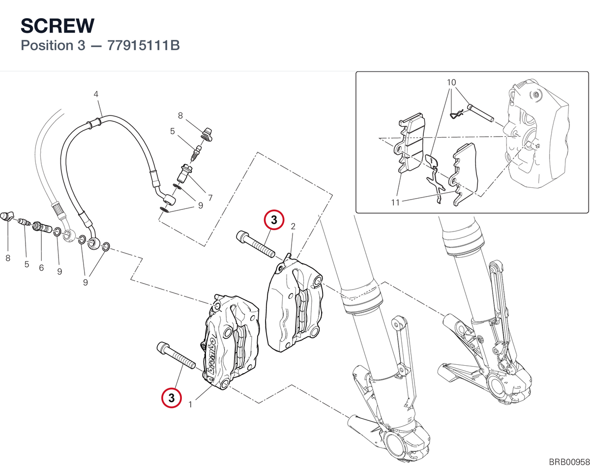 SCREW 77915111B diagram position