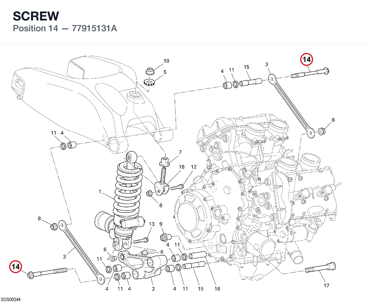 SCREW 77915131A diagram position