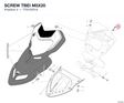 SCREW TBEI M5X20 77915251A diagram position