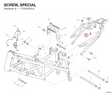 SCREW, SPECIAL 77915431A diagram position
