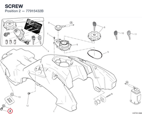 SCREW 77915432B diagram position