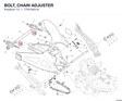 BOLT, CHAIN ADJUSTER 77915451A diagram position
