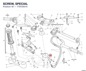 SCREW, SPECIAL 77915501A diagram position