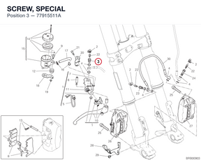 SCREW, SPECIAL 77915511A diagram position