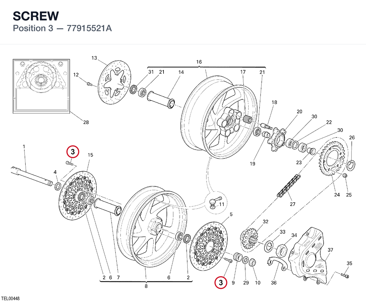 SCREW 77915521A diagram position
