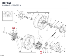 SCREW 77915521A diagram position